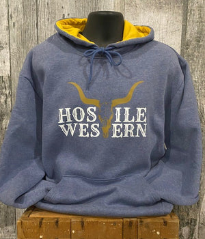 Hoodie Blue / Yellow