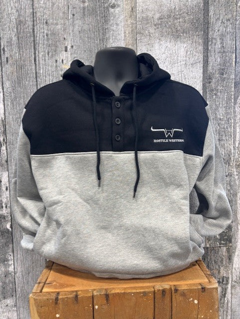 Black and grey hoodie