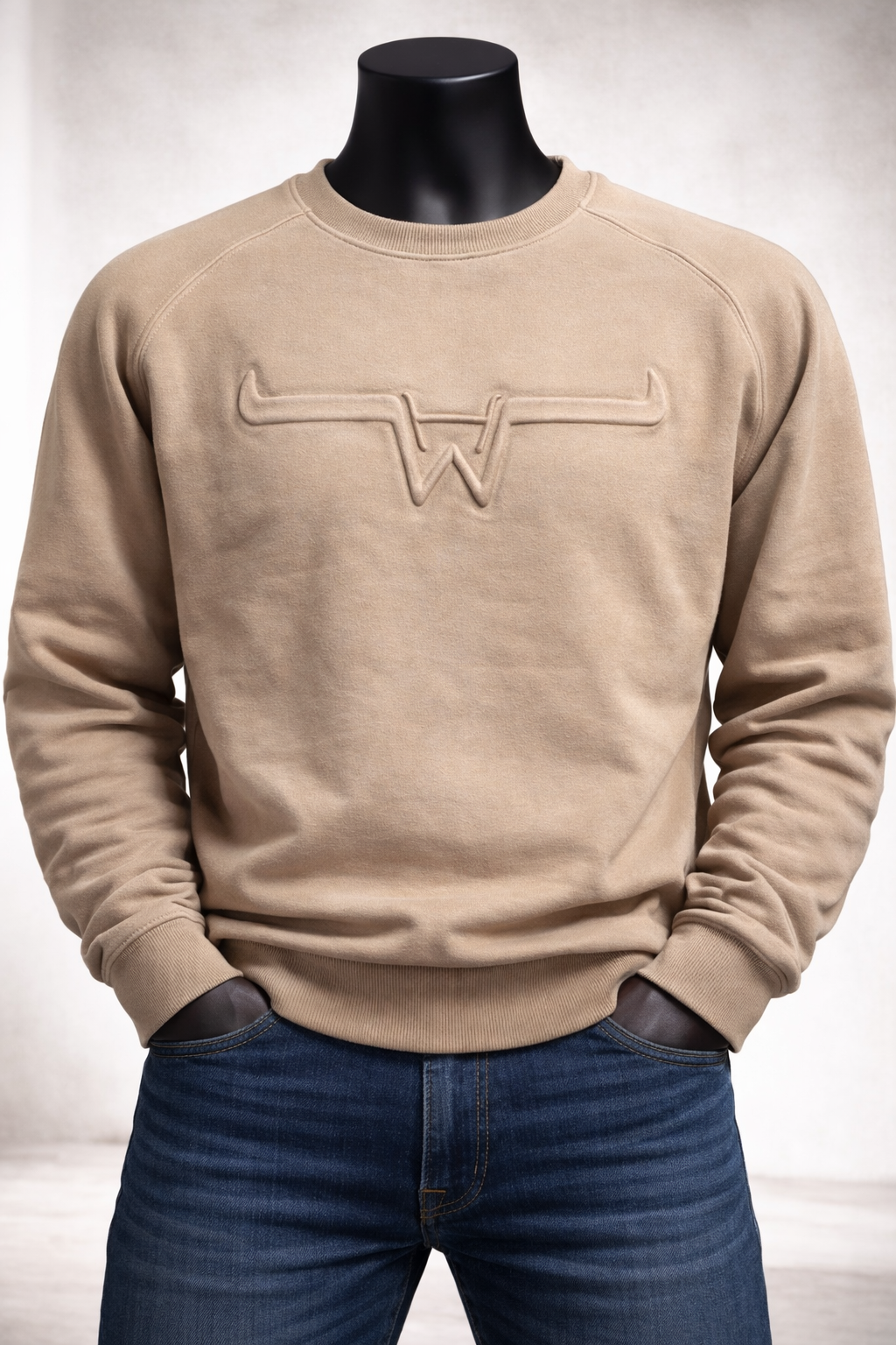 Embossed Logo Sandstone – Hostile Western
