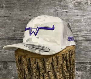 Cap Camo white & Violet